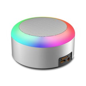 Портативные динамики 2026756555 Lights Wireless Mini Card тяжелая басовая цинк сплав Sound Small Steel Bluetooth Disceer 221101