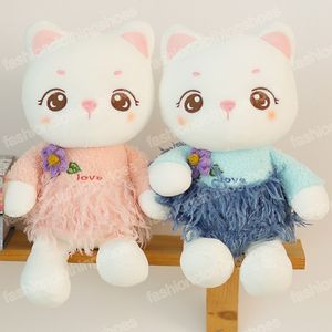 32cm kawaii çiftler kedi peluş oyuncaklar doldurulmuş sevimli kedi bebek güzel hayvan yastık yumuşak bebekler için kızlar hediye