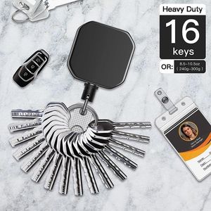 Брелки Heavy Duty Metal Retractable Carabin Keychain Belt Badge Reels Clip 28.3Inch Усиленный стальной провод Шнур