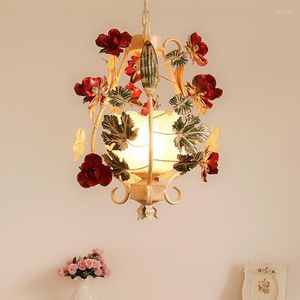 Люстры D35см цветочные подвесные лампы гостиная