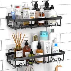 Banyo Rafları Duvar Banyo Sabun Raf Şampuanı Kozmetik Duş Drenaj Depolama Rafı Ev WC Aksesuarlar Dalgalanma Garde Dheld