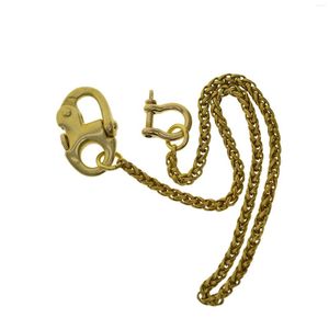Anahtarlıklar Pirinç Desen Buğday Cüzdan Pantolon Biker Zincirleri Yılan Zinciri D Kelepçisi Oval İsveç Deniz Karabin Hook