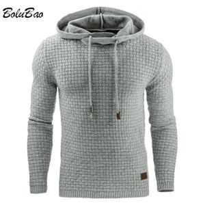 Mens Hoodies Sweatshirts Bolubao Ekose Düz Renk Kapşonlu Sweatshirt Takip Trailsuit Sıradan Sportswear Amerikan Tarzı Modeli Erkek 221102