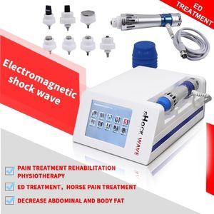 Ekstrakorporeal şok dalgası fizik tedavi güzellik ekipmanı ED tedavisi ve ağrı için şok dalga enstrümanı ev kullanın vücut dinlenme masajı