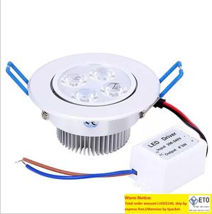 AC 265V 110V 220V Dimmabable 12W LED Downlight gömme tavan lambası saf beyaz led armatürü aşağı ışık cerohs dhl