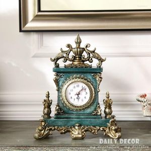 Masa Saatleri Vintage Avrupa Amerikan Dekorasyon Braketi / Masaüstü Saati Antik Büyükbaba De Mesa