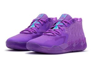 Купить Lamelo Ball Queen City Kids Basketball Shoes Sales MB1 Purple Glimmer Pink Green Black Высококачественные спортивные кроссовки Sport Shoe Trainner