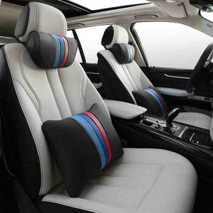For BMW X1 X3 X5 X6 E46 E39 1 3 5 series headrest Car Pillow Car Neck Pillows Seat Cushion Support Seat Rest Cushion Headrest H220422