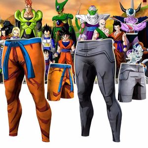 Erkekler Pantolon 2022 Harajuku Cosp Erkek Sıkıştırma Erkek Pantolon Pantolon Fitness Hızlı Boş Sıkı Sıkı 3D Cosplay Anime Karakter