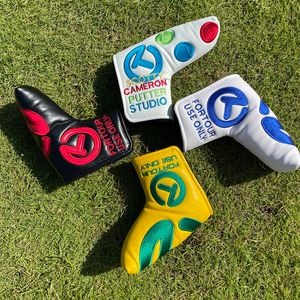 Diğer Golf Ürünleri PUTTER KAPAK KULÜBÜ KAPSAK KAPAKLARI PU Deri Blade Headcover Manyetik veya Velco 221104