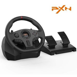 Другие аксессуары Игровой руль PXN V900 Volante PC Racing для PS3/PS4/Xbox One/Android TV/Switch/Xbox Series Педали S/X 270°/900° 221105