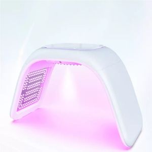 Три-разливка 372 лампы 7 Цвета PDT Светодиодная светотерапия на лицевой машине с ультрафиолетовым нано-брызги Hot Compress EMS поднятие