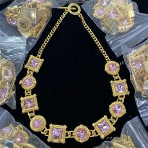 18K Gold Plated Purple Crystal Diamond Jewelry Set, Medusa Head Design Necklace, Bracelet, Earrings, Ring for Women - MS15-02