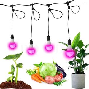 Выращивать светодиодные лампочки для крытых растений Полный спектр E27 Phytolamp 220V УФ