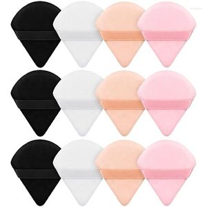 Makeup Sponges 2/12Pcs Triangle Velvet Powder Puff Make Up For Face Eyes Contouring Shadow Seal Cosmetic Foundation Tool