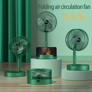 Taşınabilir Hava Soğutucular Katlanabilir Fan Taşınabilir Silencioso Zemin Fanı Ventilador Portatil USB Şarj Edilebilir Üçüncü Dişli Yaz Masa Masası Açık Mekan Kamp Fan 221107