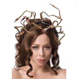 Parti Malzemeleri Cadılar Bayramı Medusa Medusa Snake Cosplay Saç Band Cadı Prop Ters aksesuarları Heapwear Head Band Karnavalı Mardi Gras Rol Oyunu