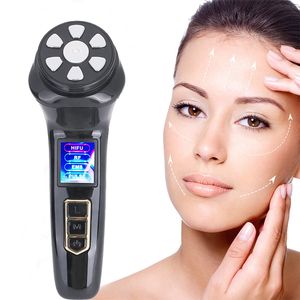Home Beauty Instrument est 4 in 1 Mini HIFU Machine Ultrasound RF Lifting Device EMS Lift Firm Tightening Skin Wrinkle Face Care Beauty Tools 221105