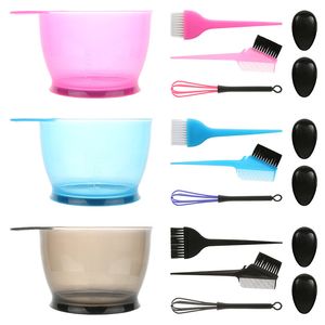 Other Hair Cares 5PCS Dye Color Brush Bowl Set with Ear Caps Mixer Tint Dying Coloring Applicator dressing Styling Accessorie 221107