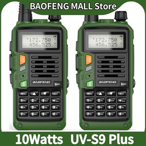 Walkie Talkie 2pcs Baofeng UV-S9 artı 10W Güçlü CB Radyo Alıcı-Veren Uzun Aralık Taşınabilir Twoed Hunting Seyahat 221108 için ayarlanmış