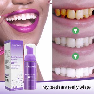 V34 Teeth Whitening Mousse Color Corrector entfernt und frischer Atem reinigt die Flecken, Zahnaufhellung, Mundhygiene-Zahnpasta