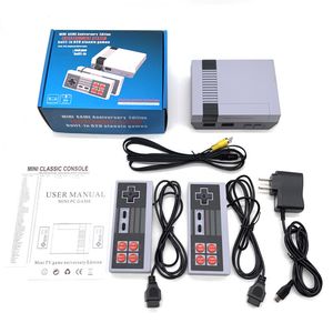 Mini TV Game Console Console Bulit-In 620 Classic Retro 4 Buttong Gamepads HDTV Видеоручное устройство для NES FC SFC Games Players Family Kids Gift с розничной коробкой