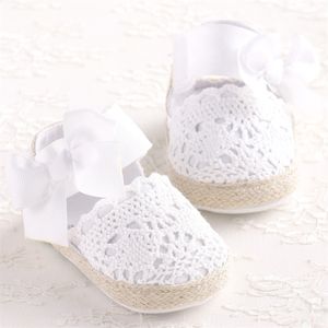 İlk yürüyüşçüler wonbo bebek kız doğumlu ayakkabı bahar yaz tatlı çok hafif mary jane büyük yay örgü dans balerin elbise bebek arabası 221107