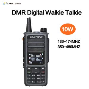 ZASTONE UV008 DMR Digital Two-Way Radio, Dual Band 10W Time Slot Walkie Talkie with GPS