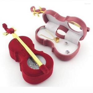 Ювелирные мешочки Ly Creative Guitar Shape Box Серьги для браслета кольцо кольцо с хранением стойка оптом 30 шт.