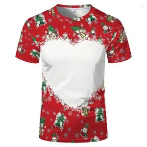 Festival Partisi Malzemeler Erkek Tişörtleri Süblimasyon Boşlukları Noel Hediyeleri Erkekler Çocuk Diy Gömlek Bezi