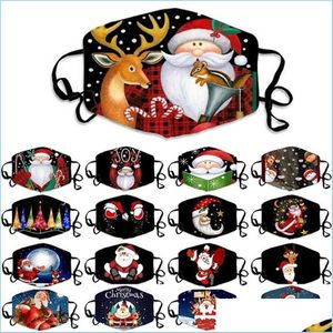 Tasarımcı Maskeleri ADT Noel Maskeleri Santa Moose Snowflake Motus Pamuk Yüz Yüz yıkanabilir nefes alabilen ağız er Dönüş Ev Bahçesi HO DHP35