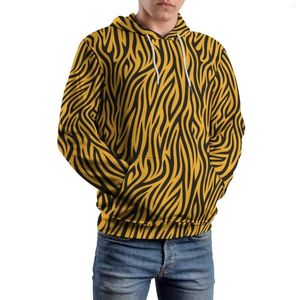 Erkek Hoodies Tiger Baskı Tasarım Gündelik Çift Çift Stripes Güzel Desen Sweatshirtler Kış uzun kollu gevşek büyük boyutlu kapüşonlu hediye