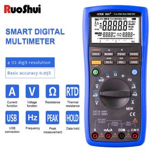 Victor 98A Multimetre True RMS 22000 Sayım RTD PT100 Termokupl Test Cihazı LCD Arka Işığı Taşınabilir USB AC/DC Ammeter Ohm Voltmetre