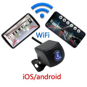 Беспроводная автомобильная камера заднего вида Wi -Fi 170 градусов Wi -Fi Reversing Camera Dash Cam HD Night Vision для iPhone Android 12V 24V автомобилей