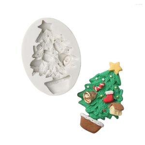 Ferramentas de cozimento Treça de Natal Silicone Bolo de molde de molde Diy Moldes de molde de pão