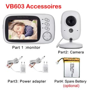 Аксессуары для IP -камеры 3,2 дюйма беспроводной видео -цвета Baby Monitor Baby Nanny Security Camera Camera для VB603 BM603 221108