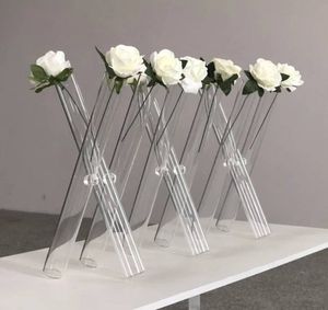 3 Glass Tripod vase bud vases Flower Holder Centerpiece Stand Tube vase