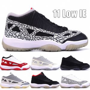 En Kaliteli 11 Düşük IE Erkekler Kadınlar Için Basketbol Ayakkabıları Eğitmenler Klasik 11 s Siyah Çimento Getirilen Hakem Kobalt Uzay Sıkışması Açık Sneakers Boyutu 40-46