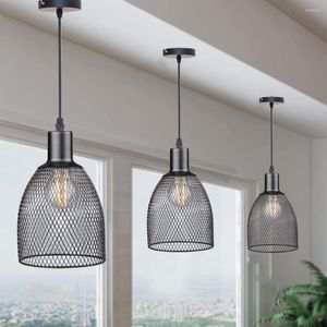 Подвесные лампы современный железный металлический колокольчик лампа ретро ретро -гостиная кухня сарай склад винтаж подвесной потолок