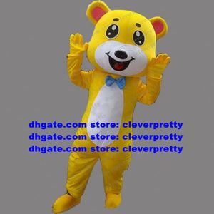 Sarı Ayı Maskot Kostümü Yetişkin Karikatür Karakter Kıyafet Takım Komik Komik Reklam Drive ZX77