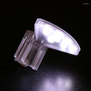 Kolye Lambalar Mini Su Geçirmez Klipsi LED Akvaryum Işık Balık tankı su bitkileri Lamba Klipsli Aydınlatma Ampulü Beyaz