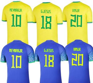 22 -23 Brazil Brasil Soccer Jerseys Customized Thai Quality Shirts Custom VINI JR L.paqueta NERES G.JESUS DANI AES CASEMIRO Alisson 10 PELE 12 Weverton 21