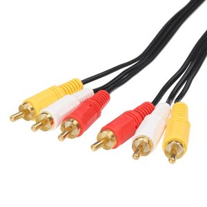 1.5m AV Cable 3RCA a 3 RCA Audio Video Cord Cable para DVD TV DVD Players