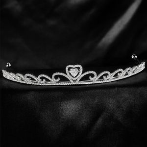 Классическая свадебная корона Любовь Сердце украшение свадебные короны ювелирные украшения свадебная головка подарки аксессуары для волос