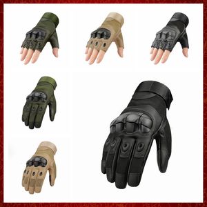 ST53 Summer Motorcycle Gloves, Fingerless Leather Cycling MTB Racing Riding Moto Gloves for Men and Women with Hard Knuckle Protection