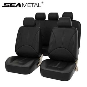 Car Seat Covers Car Seat Cover Set Breathable PU Leather Vehicle Seat Cushion Full Surround Cover for Car Full Protection Pad Fit 5-Seat Auto T221110