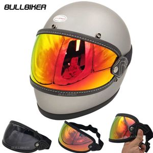 Шлемы для велосипедных шлемов ретро мотоциклетные шлемы пузырьковые солнцезащитные очки