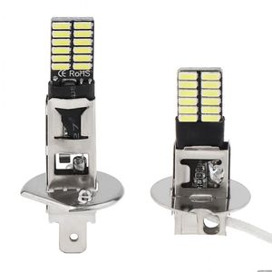 Bulbos de carro 2x de alta potência 6500k Branco 24 Smd H1 Substituição de LED BBS para nevoeiro Carro Diário de carro DIVERSÃO DRL DRL DRL DE DHI5Z