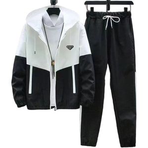Pra5 Designers Men's Tracksuit Set - Trendy Sportswear for Spring/Autumn, Casual Two-Piece Suit in Various Colors