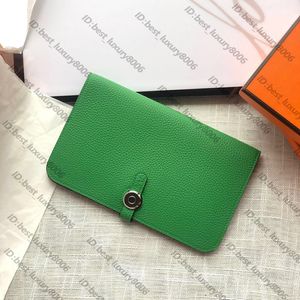 10A luxury Togo leather Fashion card bag package passport packages Multi-functional wallet Leisure Sweet lady hand bag